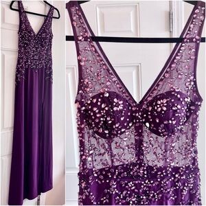 BlondieNites Deep Purple Dress Size 4 (juniors size 7)